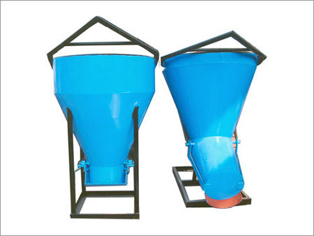 Fill material for earthbag tubes could be supplied with a crane and banana bucket.