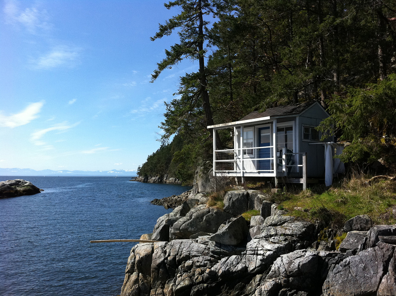 Island cottage north of Vancouver, British Columbia. Submitted by Kim Hadley. (click to enlarge)