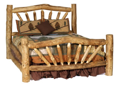 Rustic Log Furniture Bed