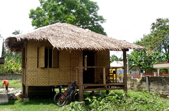 Philippine nipa hut made of palm, bamboo and other local materials
