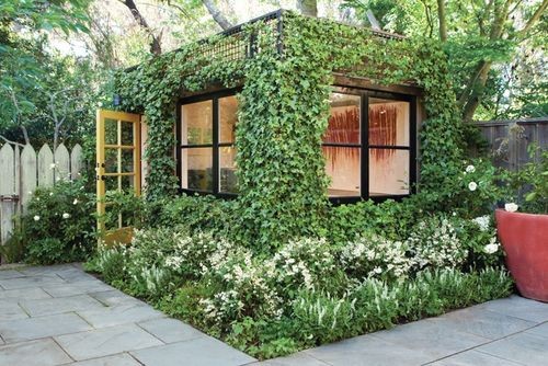 JetsonGreen.com garden shed/studio with living walls